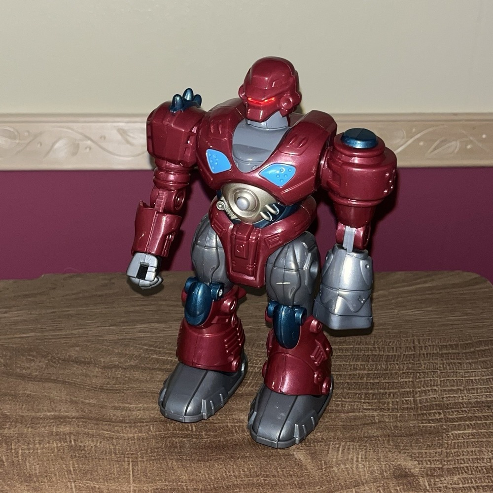 VTG Hap-P-Kid Toy Cybotronics Robot Action Figure Red Collectible Walking Works